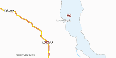 Lake Turkana Stadtplan