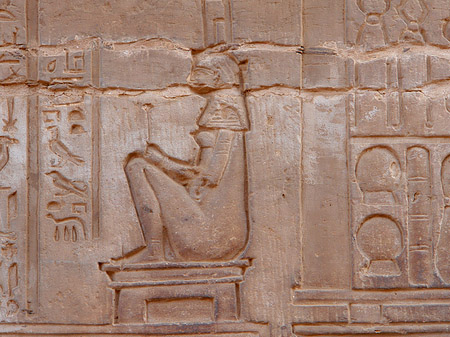 Foto Hieroglyphen - Kôm Ombo